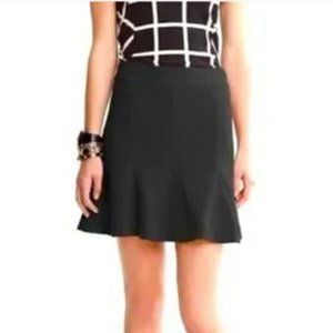 Banana Republic Black Fluted Mini Skirt Sz 2P